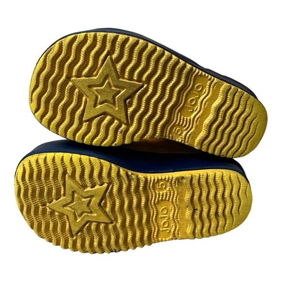 JoJo Maman Bebe Splash Yellow Rain Boots Toddler Size 5 - Picture 6 of 10
